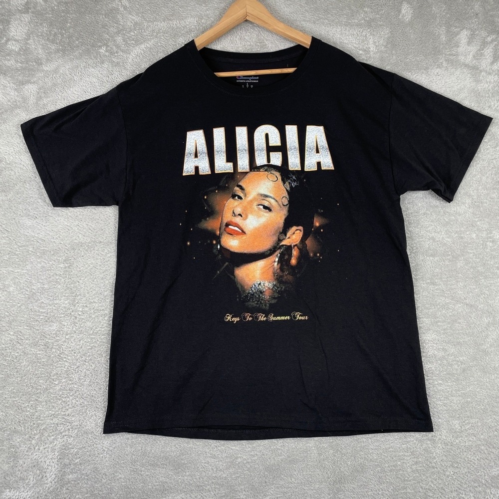 Alicia Keys Keys To The Summer Tour Shirt Mens Large Champion Concert Merch